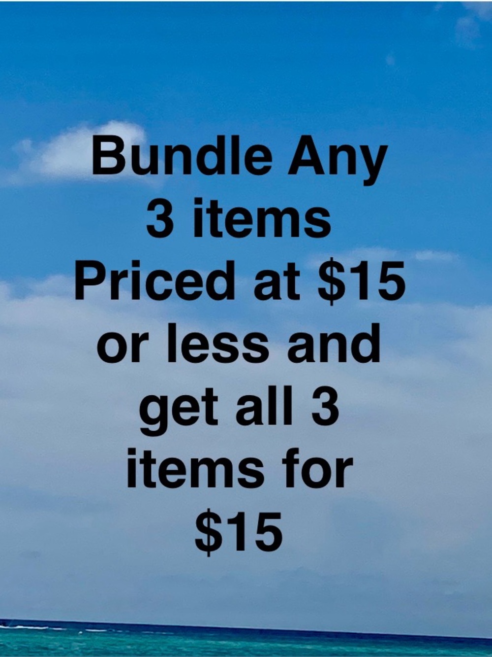 3 for $15